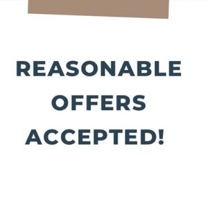 Reasonable offers will be accepted!!!